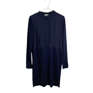 Hobbs London Women's 8 Lorella Dress Long Sleeve In French Blue